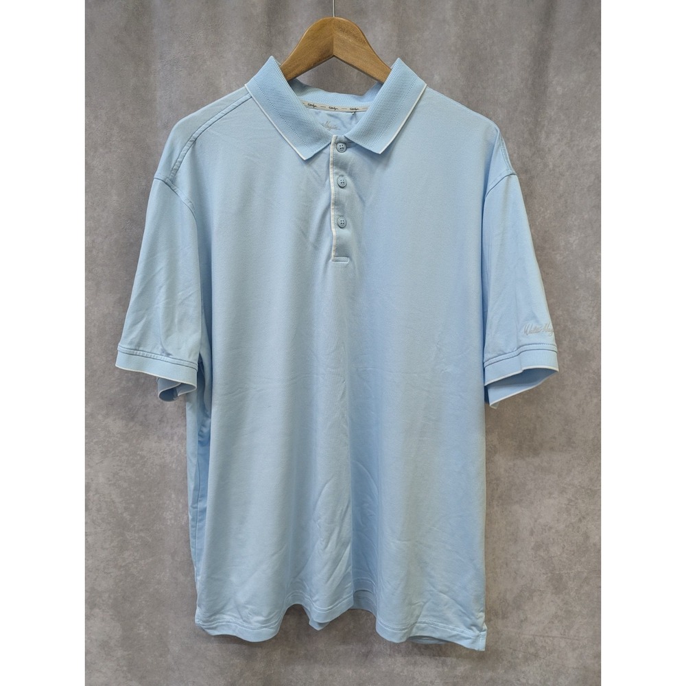 Walter Hagen clubhouse pique‎ polo Soft Blue Men XXL